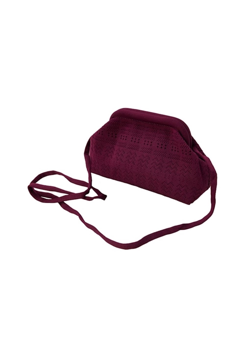 PICO ROSALIA CLUTCH SMALL PLUM LACE