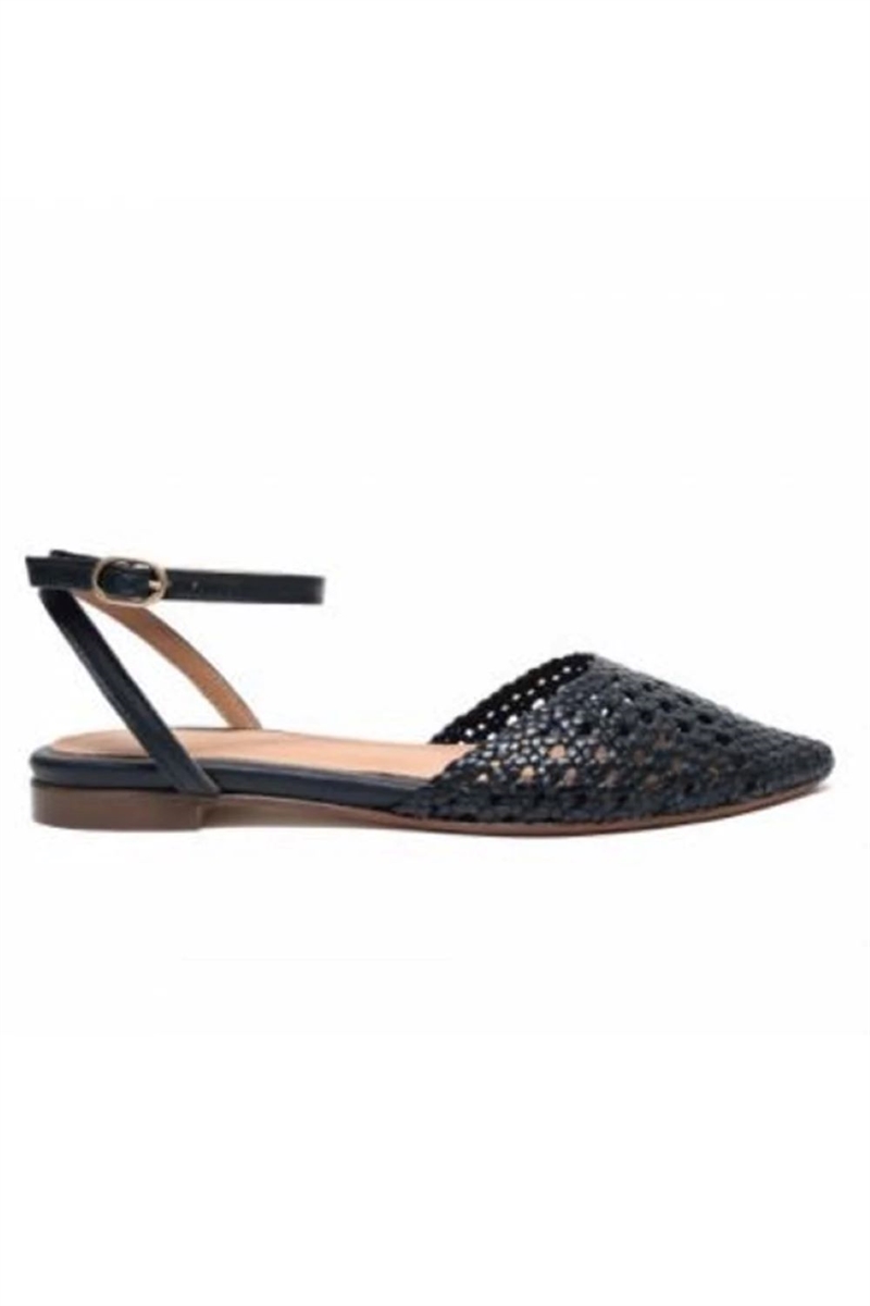 ANONYMOUS SENARA HAND BRAIDED LEATHER SANDAL BLACK